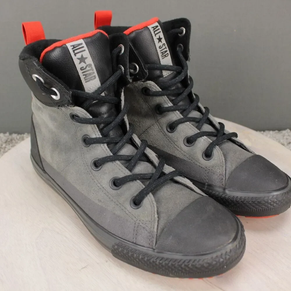 Converse Chuck Taylor Asphalt High Top Youth 6 Gray Canvas